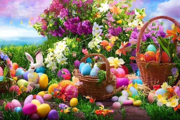 Easter Background Happy Easter Background Easter Day Background Easter Bunny Easter Egg