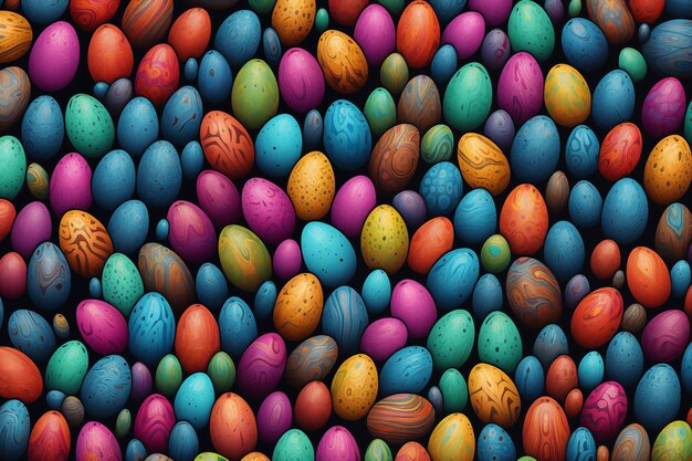 Easter background pointillism