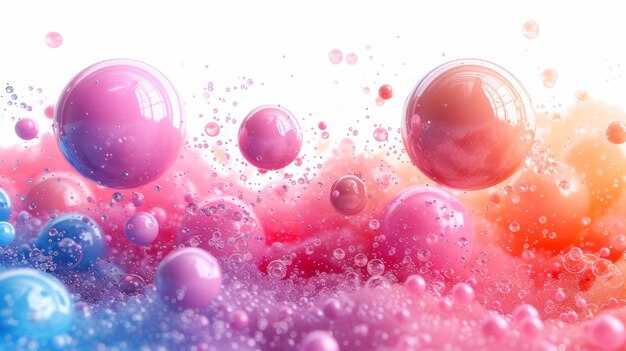 Easter background with eggs and water drops 3d illustration Generative AI