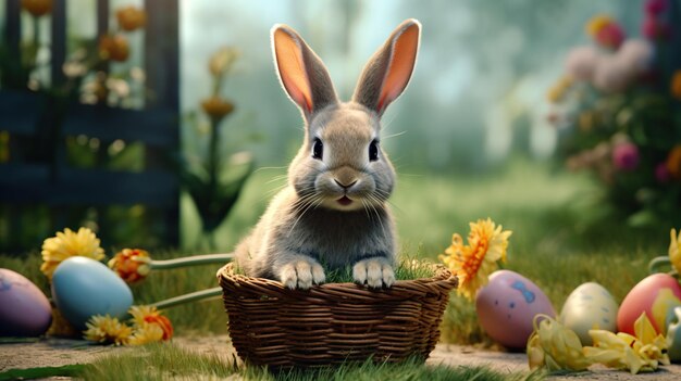 easter bunny background