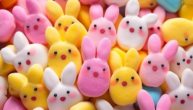 Easter candy marshmallow