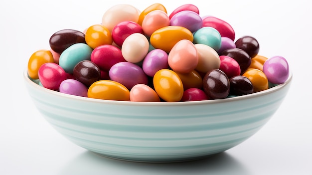 Easter Candy on White Background