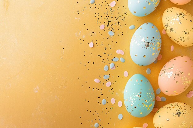 Photo easter celebration gold background wallpaper