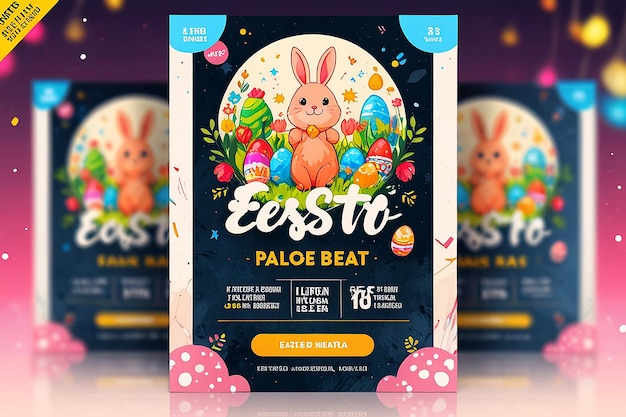 Easter Celebration Party Social Media Post PSD