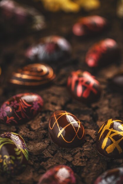 Easter chocolate eggs