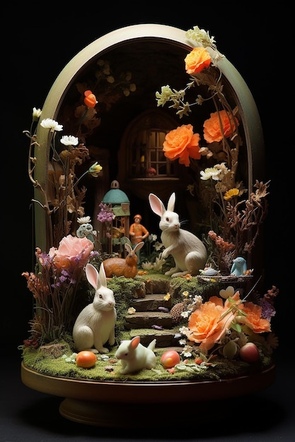 easter day diorama