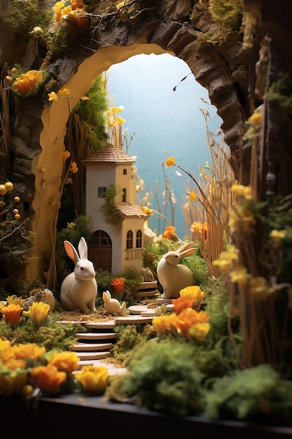 easter day diorama