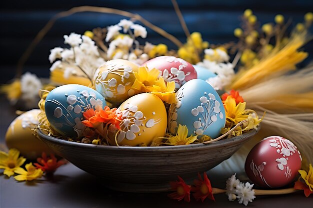 Easter Decorative Eggs Arrangement