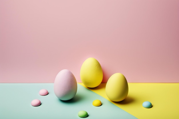 easter egg background minimalist style