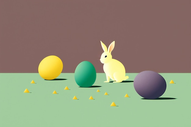 easter egg background minimalist style