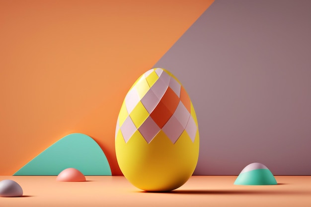 easter egg background minimalist style