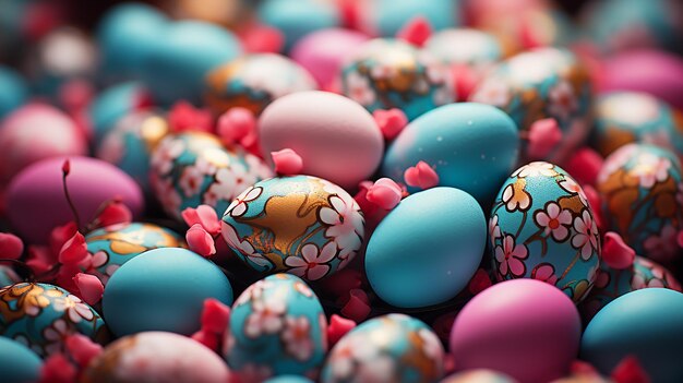 Easter Egg Background Stock Photo Style 169