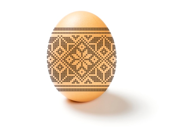 Easter egg isolated on white background