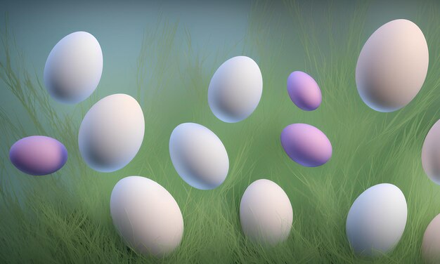 Easter eggs background