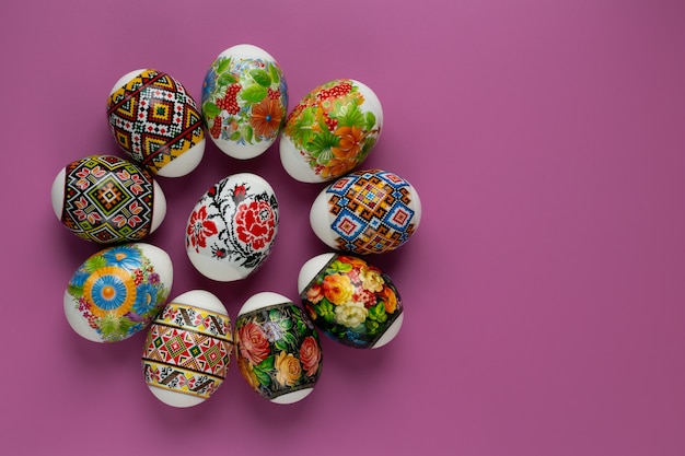 Easter eggs decorated