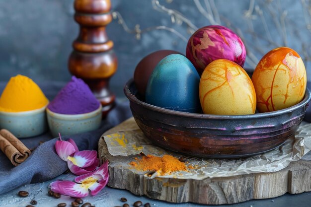 Easter Eggs Natural Dye Natural Ecological Paints for Eggs Homemade Colored Easter Eggs with Ingredients