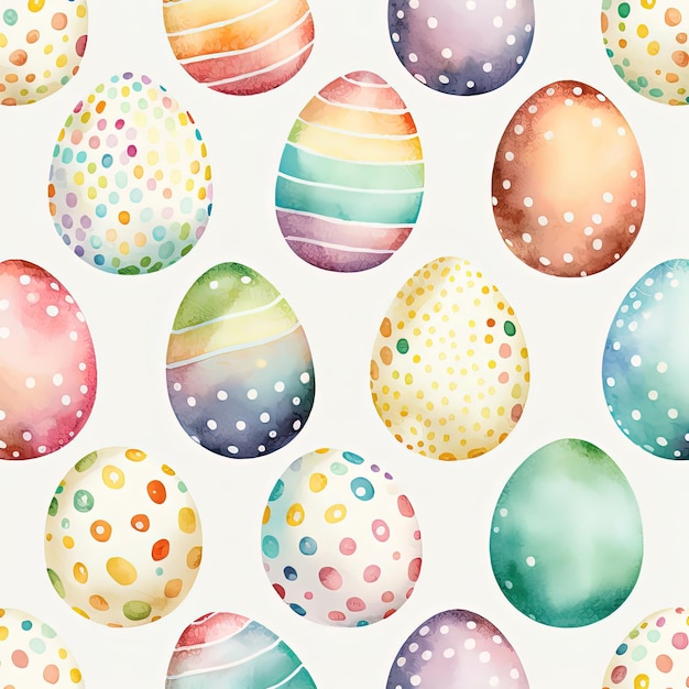 Easter eggs pattern