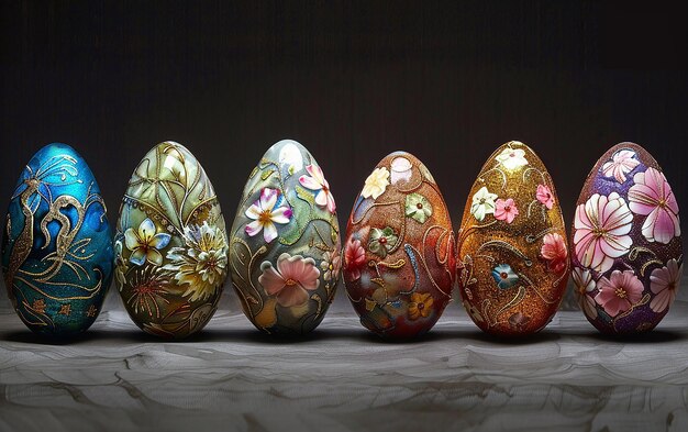 Easter Eggs Stylized Artwork