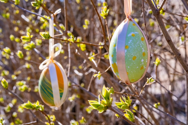 Easter eggs with chocolate with a surprise inside.