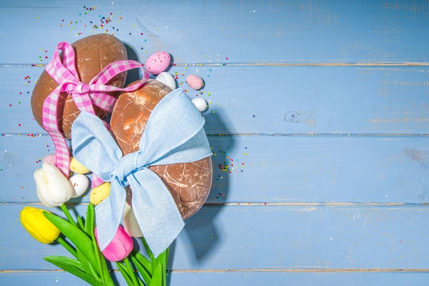 Easter holiday greeting card background