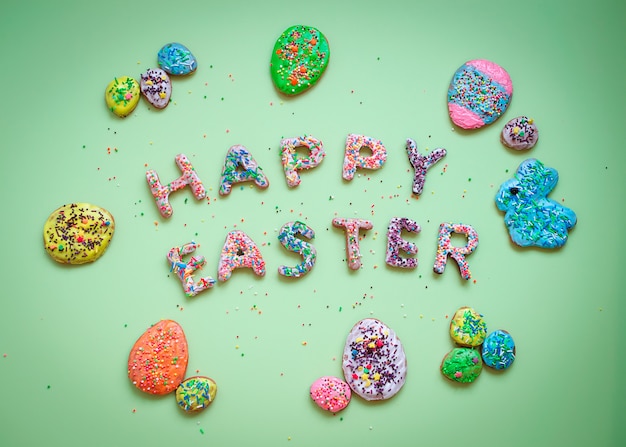 Easter homemade gingerbread cookies