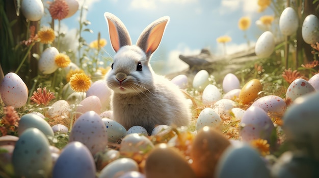 Easter is Coming A Spectacular 3D Rendering Celebrating the Arrival of the Springtime Holiday