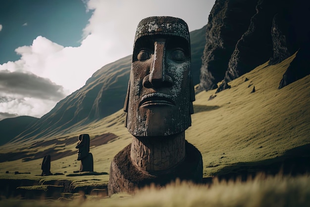 Easter Island Chile Travel photography AIGenerated