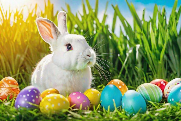 easter rabbit background