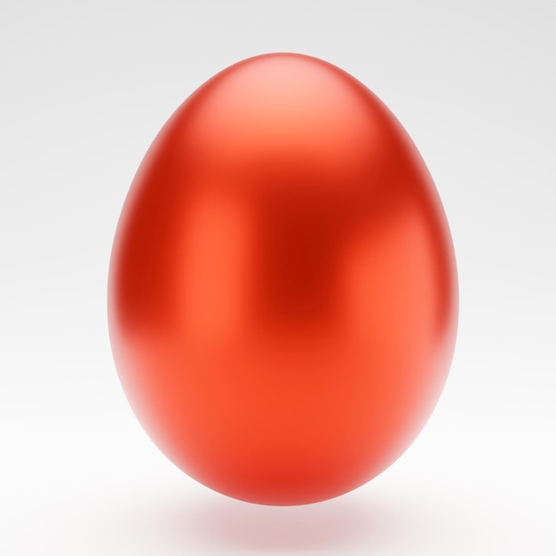 Easter red egg 3d render