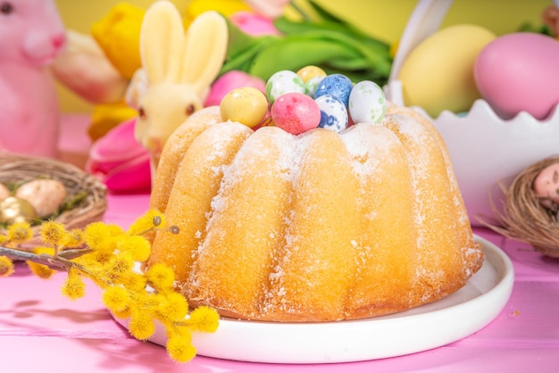 Easter round bundt cake