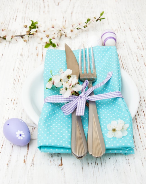 Easter table setting