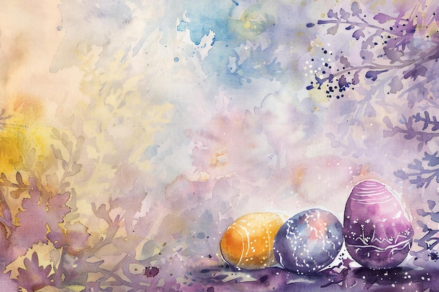 Photo easter watercolor pictures