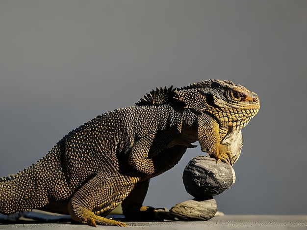 The eastern bearded dragon or simply bearded lizard