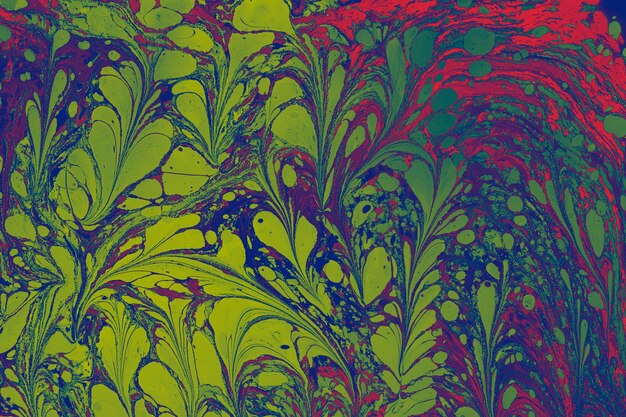 Ebru art background marbling texture floral patterns