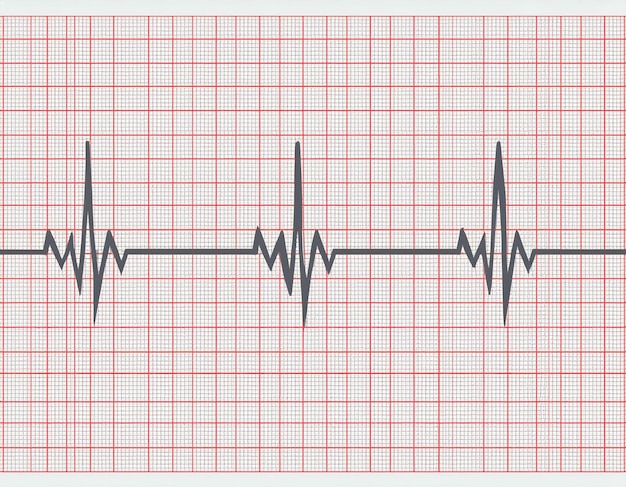 ECG and Pulse Wave Background Concept