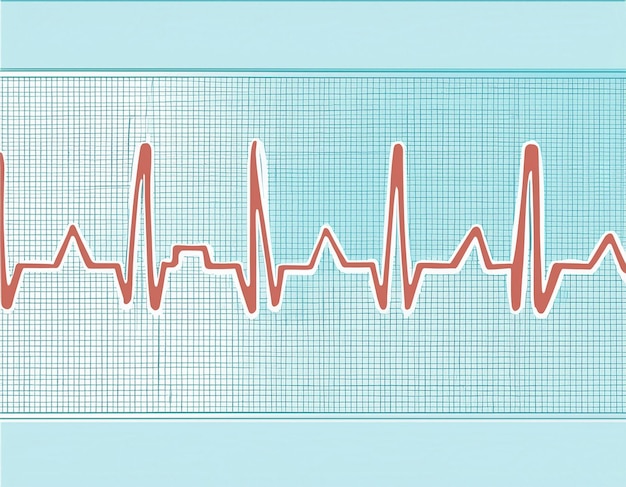 ECG and Pulse Wave Background Concept