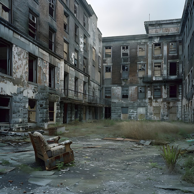 Echoes of Forgotten Times The Haunting Beauty of an Abandoned Building