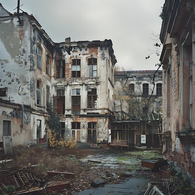 Echoes of Forgotten Times The Haunting Beauty of an Abandoned Building