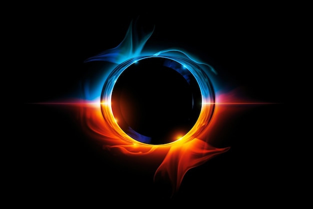 Eclipse of Neon Noir Nightfall nexus cool black background