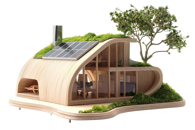 Photo eco friendly house residence