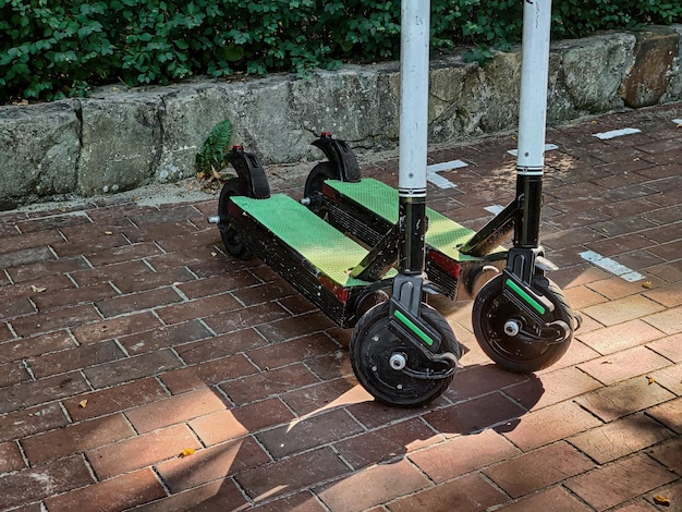 Eco friendly rental electric scooter bike vehicle