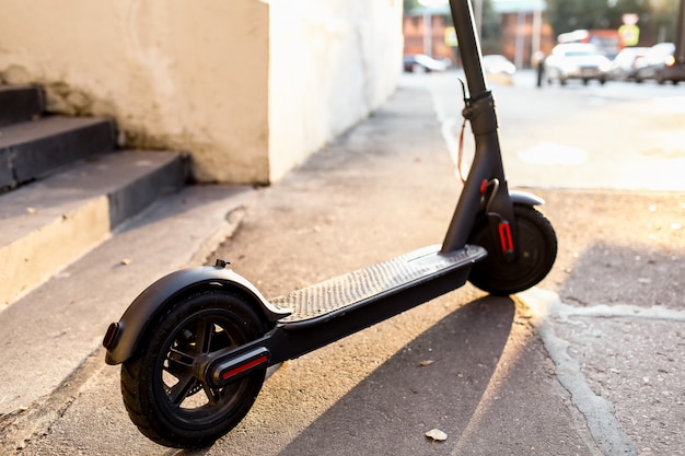 Eco friendly transport electro scooter city transport ride