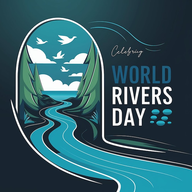 A ecoconscious design of World Rivers Day