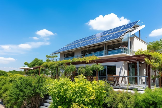 EcoFriendly Contemporary House with Solar Panels