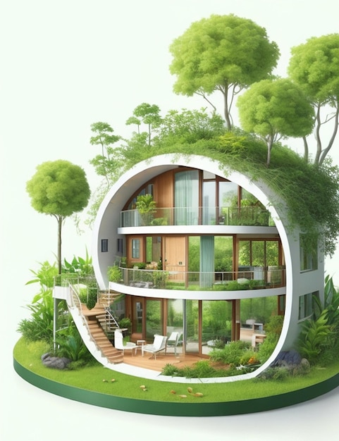 EcoFriendly Lifestyle Sustainable Living and Green Choices Generated using AI Technology