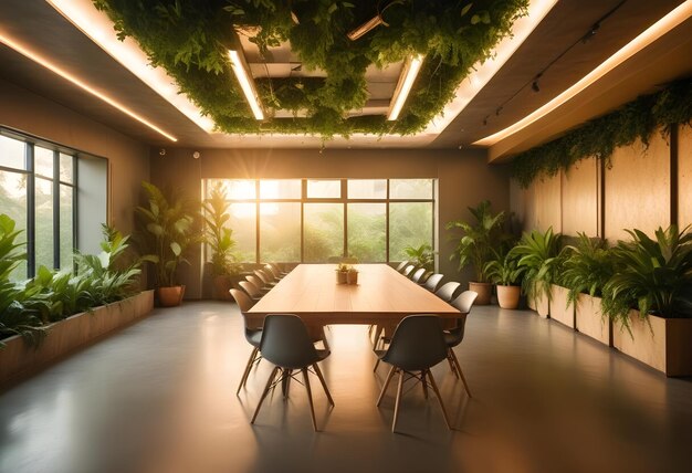 Photo ecofriendly meeting room