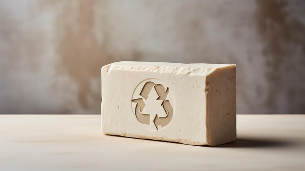 EcoFriendly Soap or Detergent with Prominent Recycling Symbol