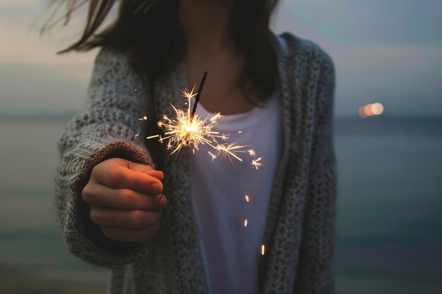 Photo ecofriendly sparklers and their benefits ar generative ai