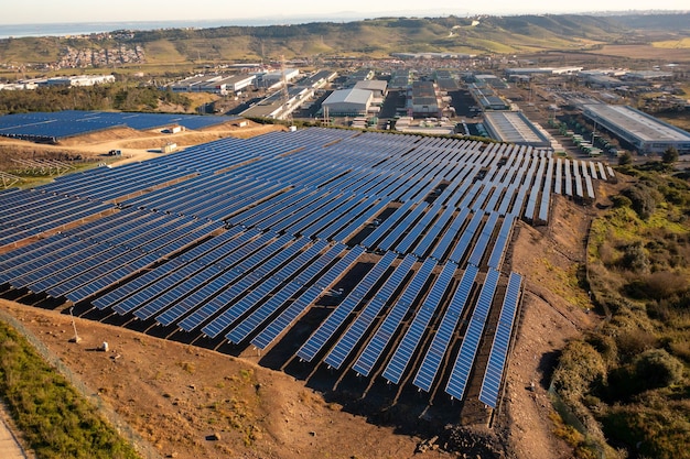 Ecology solar power station panels