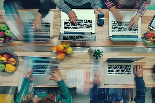 Ecommerce Business People Using Laptops for Work